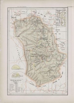 1909년 달락 주 지도