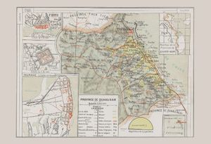 1909년 꽝남성 지도