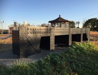 요코토네 수문의 옛 문扉(중요문화재)