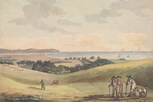 존 닉슨(John Nixon)의 작품, 이스트본 전경(Eastbourne from Lord G. Cavendish's Seat in the Park), 1787년