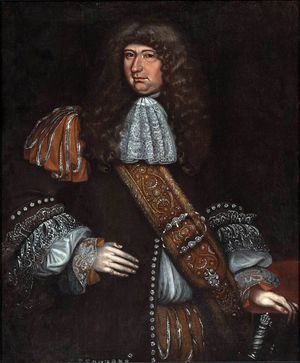 조지 다우닝 준남작의 초상. 1675-1690년경, 토머스 스미스. 포그 박물관 소장.