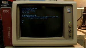 IBM PC에서 실행되는 PC DOS 3.30