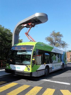 몬트리올의 배터리 전기 버스