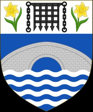 드위포르 백작 로이드 조지의 문장. 수선화가 문장에 사용된 예시이다.