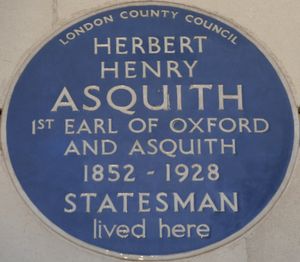 런던 캐번디시 스퀘어 20번지의 청색 팻말