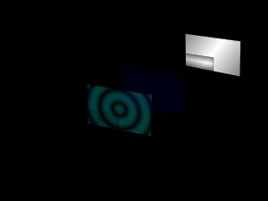 액정표시장치의 구조: 1 – 수직 편광 필터, 2, 4 – 전극이 있는 유리, 3 – 액정, 5 – 수평 편광 필터, 6 – 반사체