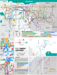 마나과 교통 지도
