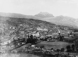 1909년에서 1920년 사이의 라파스 전경