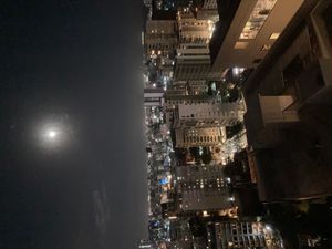 밤의 산토도밍고 시내 전경.