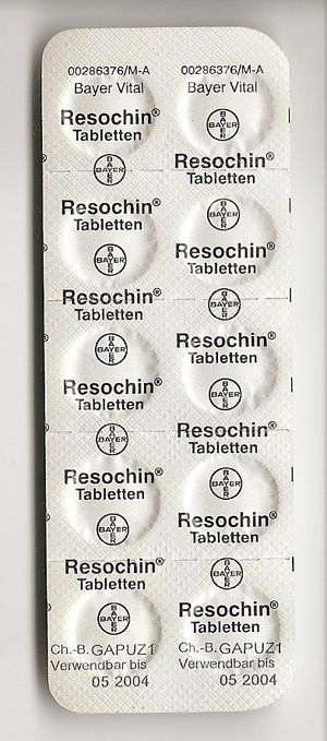 레소킨 정제 포장