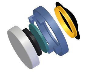 돔 트위터(Tweeter)의 분해도