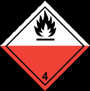 4.2류: 자연발화성 고체