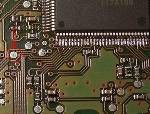 테스트 지점이 있는 PCB