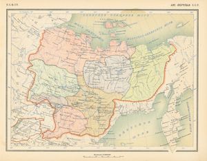 1928년 야쿠트 자치 SSR 지도