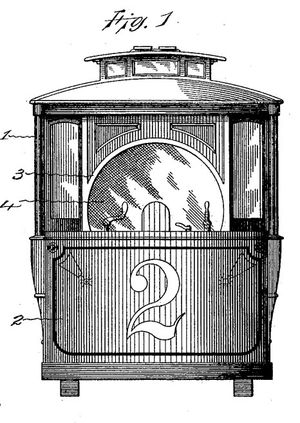 조지 J. 케이프웰의 '창문 청소기' 특허 그림