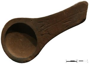 프랑스 라스코 동굴에서 발견된 17,000년 된 사암 석유등