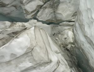 티틀리스 빙하의 빙하균열