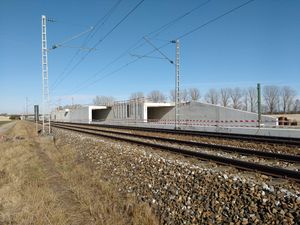 노이파른 연결(Neufahrn Link) 건설 현장