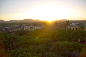 그라나다 대성당 종탑에서 바라본 그라나다와 중앙 공원