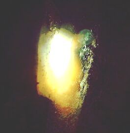 산화칼슘(calcium oxide)을 용융하는 아크 방전