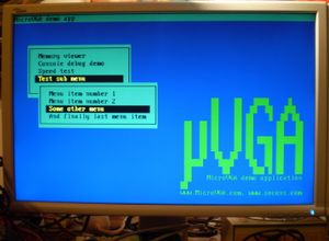 LCD 화면에 메뉴를 표시하는 임베디드 시스템