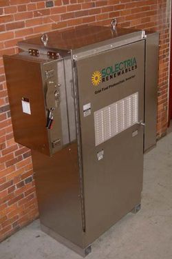 Solectria Renewables 사의 전력용 인버터. 계통연계가 가능하다.