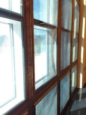 그린 뱅크 천문대의 창문 위 패러데이 케이지