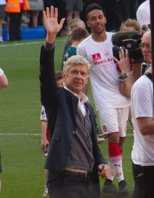 2018년 아스널 감독으로서 마지막 홈경기에서의 벵거