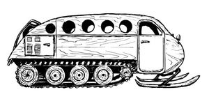 봄바디어의 최초 스노모빌 디자인