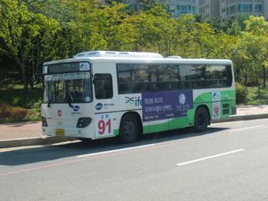 2020년 개편 직전 당시의 순환91번 버스