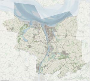 2015년 6월 테르뇌전 시의 네덜란드 지형도