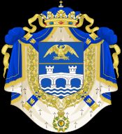 퐁테코르보의 군주로서의 베르나도트의 문장