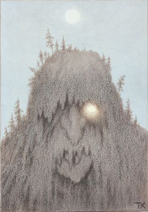 테오도르 키텔센(Theodor Kittelsen)의 숲의 트롤(Forest Troll), 1906