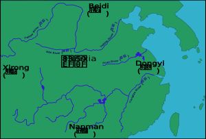 주(周)나라의 화하(華夏)와 사이(四夷) - 동이(東夷), 남만(南蠻), 서융(西戎), 북적(北狄)의 우주관