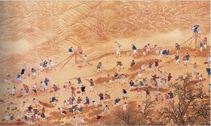 청나라 초기 한족과 만주족의 의복이 공존했다