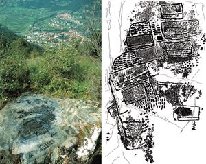 발카모니카 암각화 (I), 파스파르도 r. 29, 지형 구성, 기원전 4천년