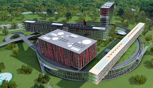 3점 투시 투영법에 의한 건축 파스