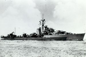 HNLMS Tjerk Hiddes, 영국에서 건조된 N급 구축함으로, 1940년 5월 22일에 기공되어 네덜란드 왕립 해군으로 이관됨