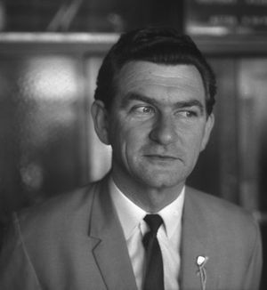 1969년 9월 10일 시드니 패딩턴 타운홀에서 ACTU 의장으로 선출된 밥 호크