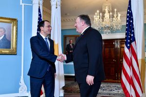 2018년 11월 미국 국무장관 마이크 폼페이오와의 만남