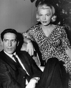 남편인 존 카사베츠와 로런즈(1959년)