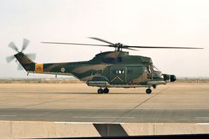 포르투갈 공군의 SA-330 퓨마 헬리콥터.