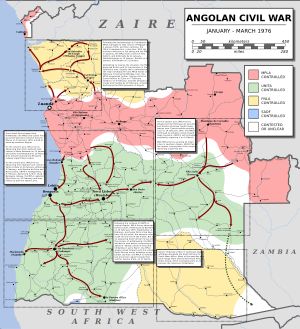 앙골라 내전, 1976년 1월~3월