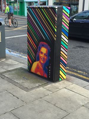 오하라의 고향인 더블린 6번가 라넬라의 모린 오하라 테마 거리 가구