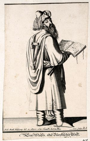 터키 무프티 (1687년 판화)