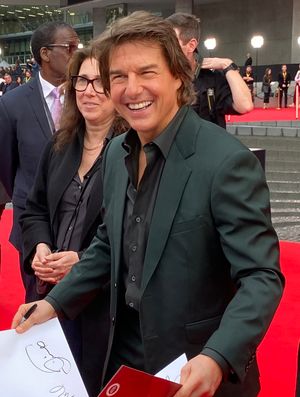 2023년 시드니에서 열린 미션 임파서블: 데드 레코닝 PART ONE 시사회에 참석한 크루즈.