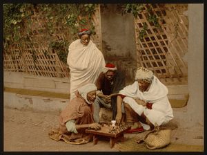 알제리 알제, 1899년 체스를 두는 알제리인들