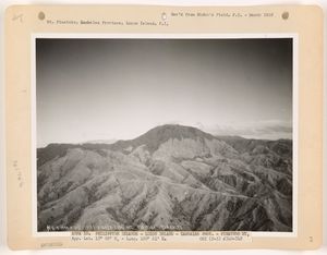 1933년 3월, 1991년 분화 이전 피나투보산의 항공 사진