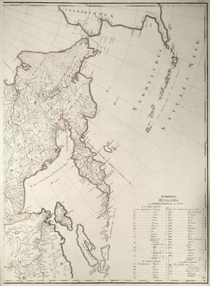 1792년경 오호츠크해의 대부분이 지도에 잘 표시되어 있었다(사할린 제외).