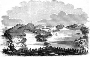 1854년 세인트 조지스의 항구